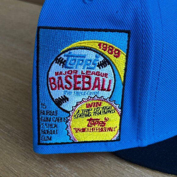 MITCHELL & NESS TOPPS OAKLAND A’s FITTED 7 3/8 HAT Structured Embroidered NEW - Picture 3 of 6